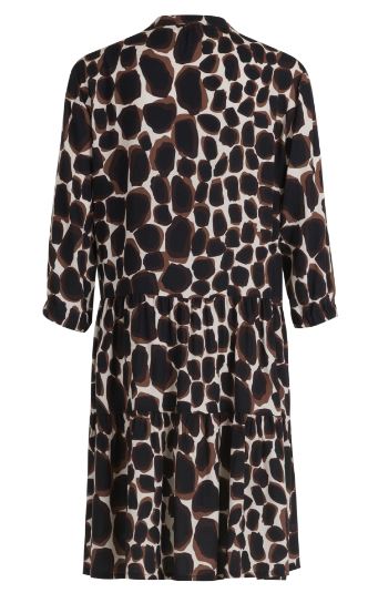 BTB-13301800 BLACK&BROWN DRESS