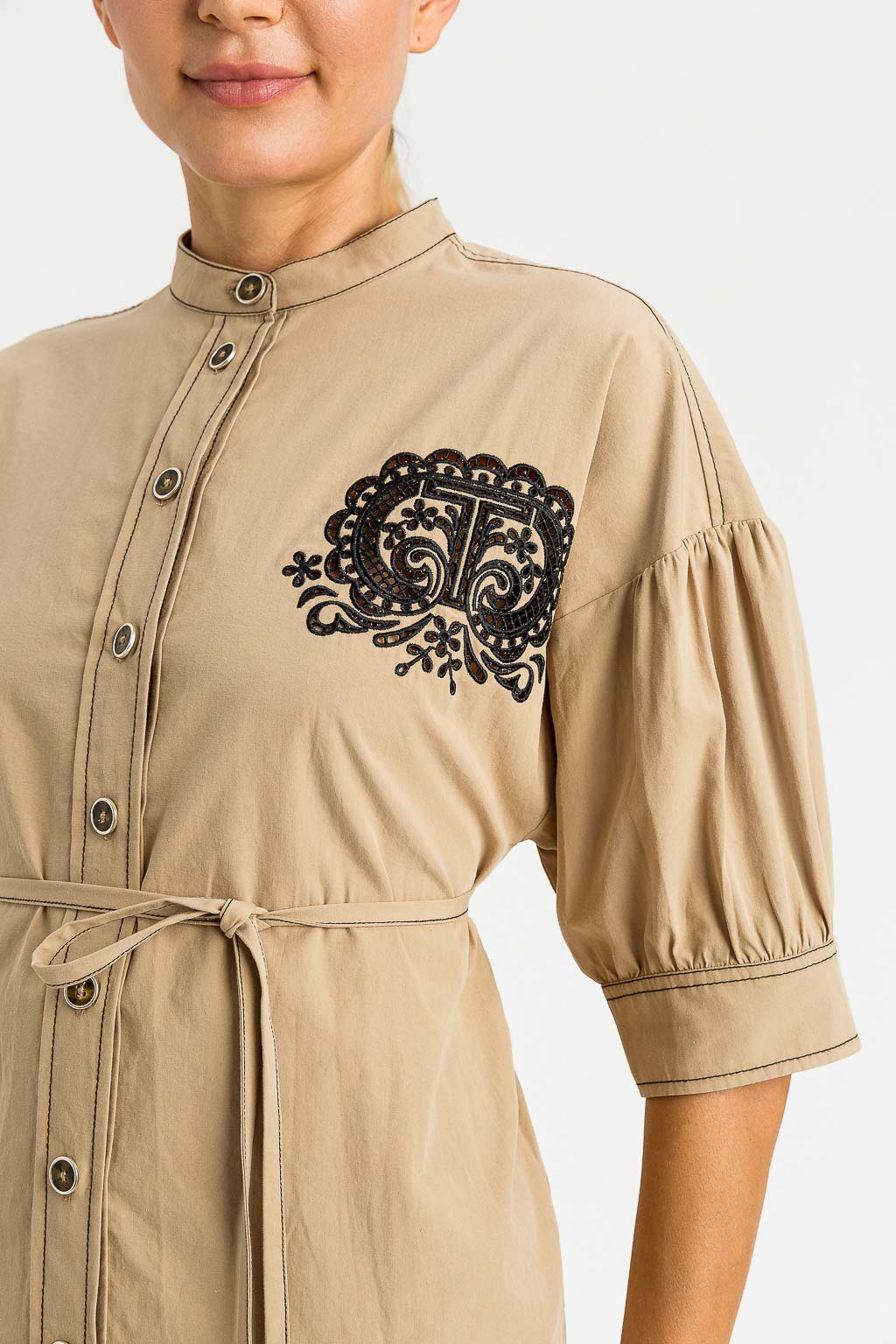 TWS-231TT2107 BEIGE BLOUSE