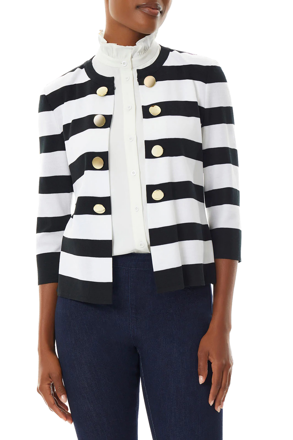 MGW-L9958AC BLACK&WHITE JACKET 2X