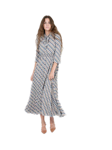 DEJ-SB3CM8270DM BEIGE&BLUE DRESS