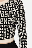 ELS-MK33Z31E2 CREAM&BLACK CARDIGAN