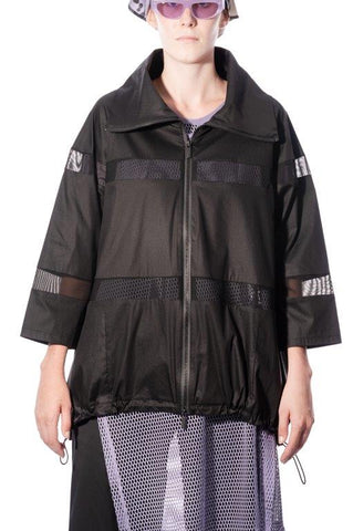 ART-070401231 BLACK COLLAR JACKET