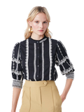 SUN-S23C075 LOA BLACK&WHITE BLOUSE