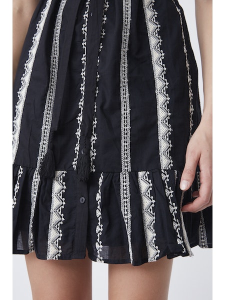 SUN-S23C03167 CHALVA BLACK DRESS