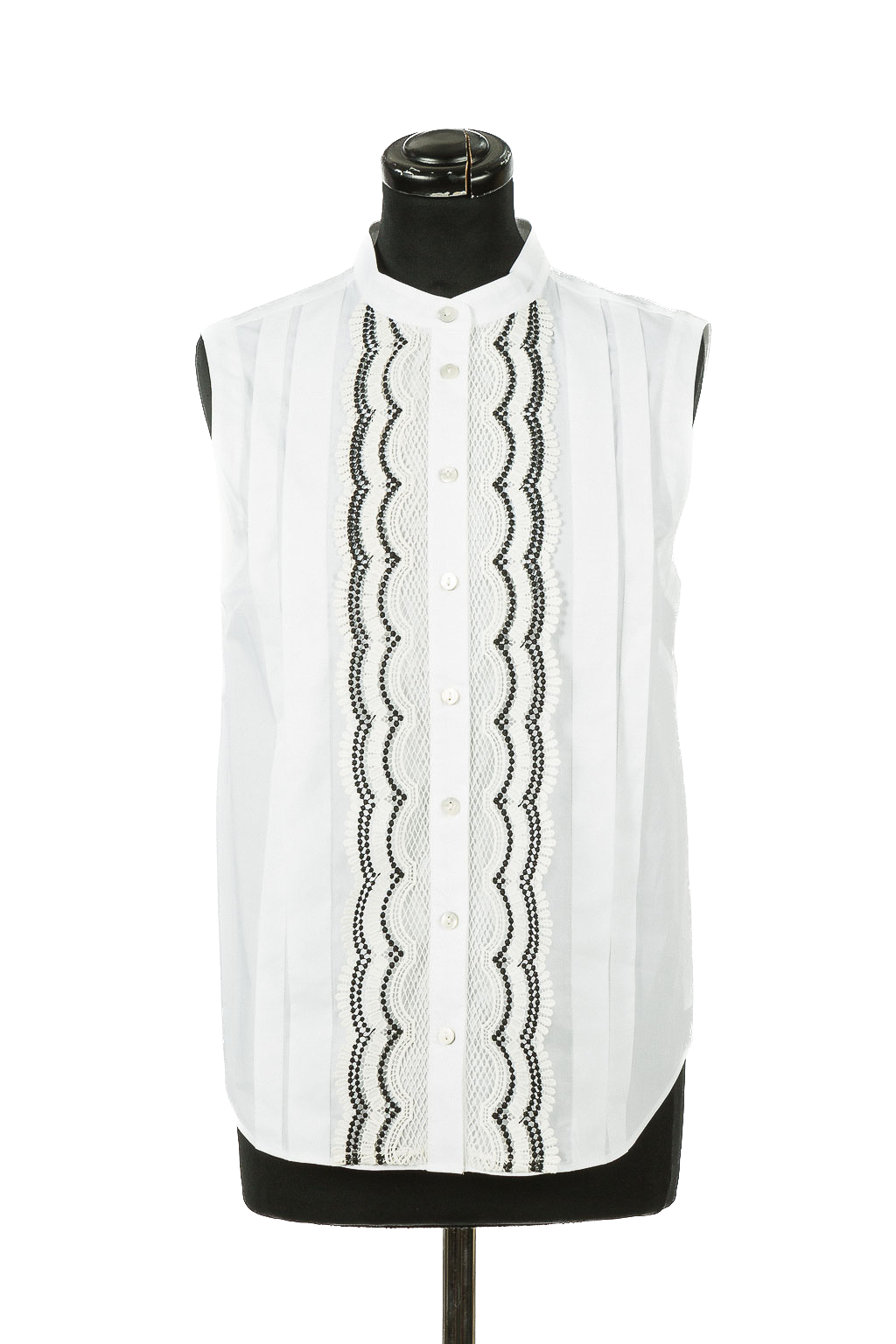 TWS-231TT2125 WHITE&BLACK BLOUSE