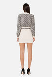 ELS-CA00831E2 CREAM&BLACK BLOUSE