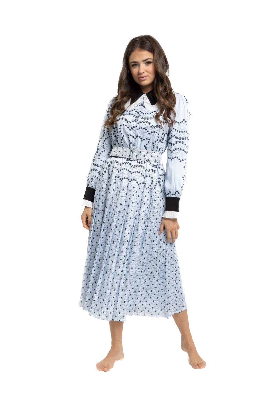 LTE- TN2381-A BLACK&WHITE DRESS