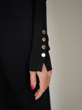ALZ-D104 BLACK LOOSE DRESS