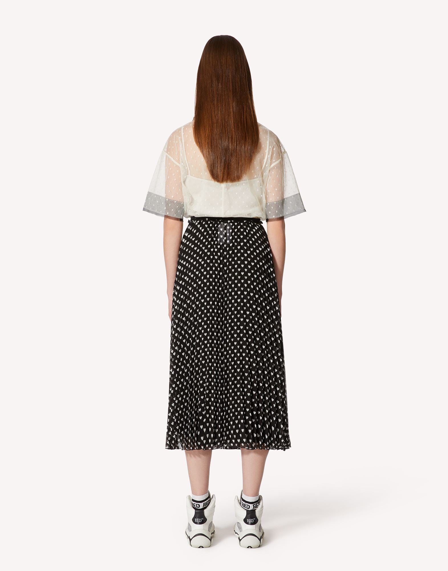 RDV-2R3AA03Q6S4 BLACK&IVORY BLOUSE
