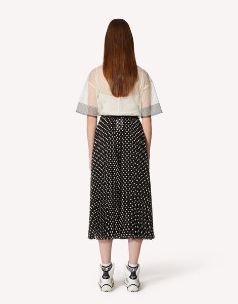RDV-2R3AA03Q6S4 BLACK&IVORY BLOUSE
