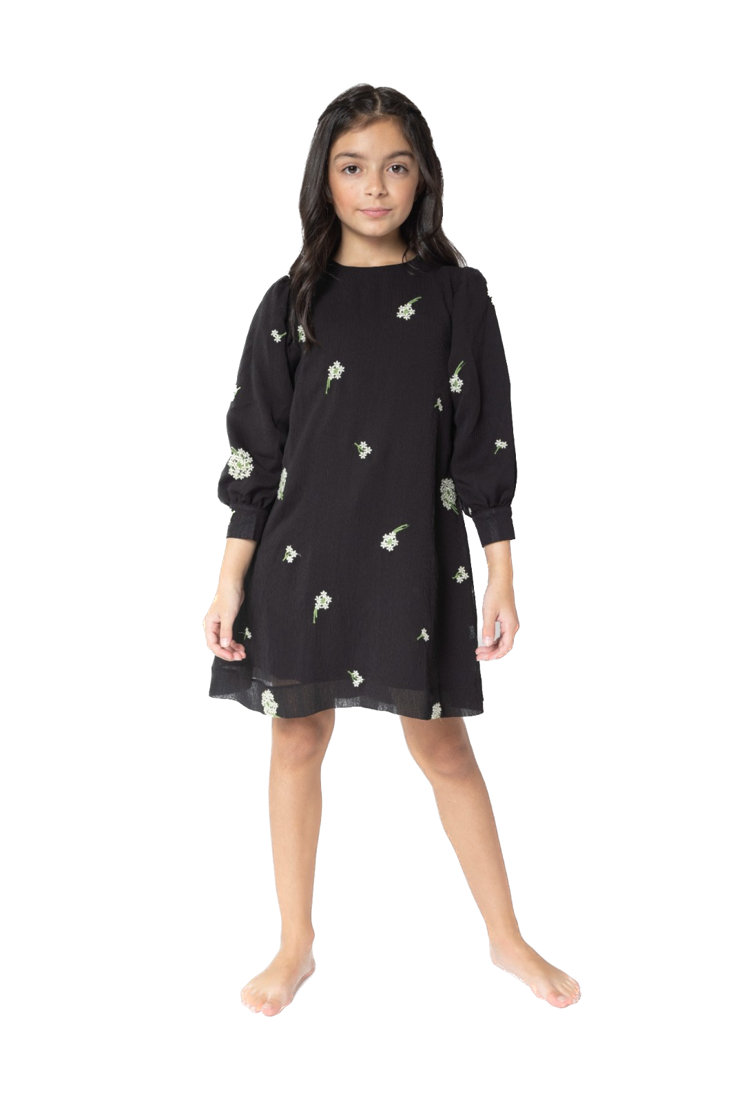 LKI-FR23065-A BLACK&WHITE DRESS