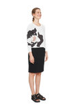BKR-13398 WHITE FLOWER BLOUSE