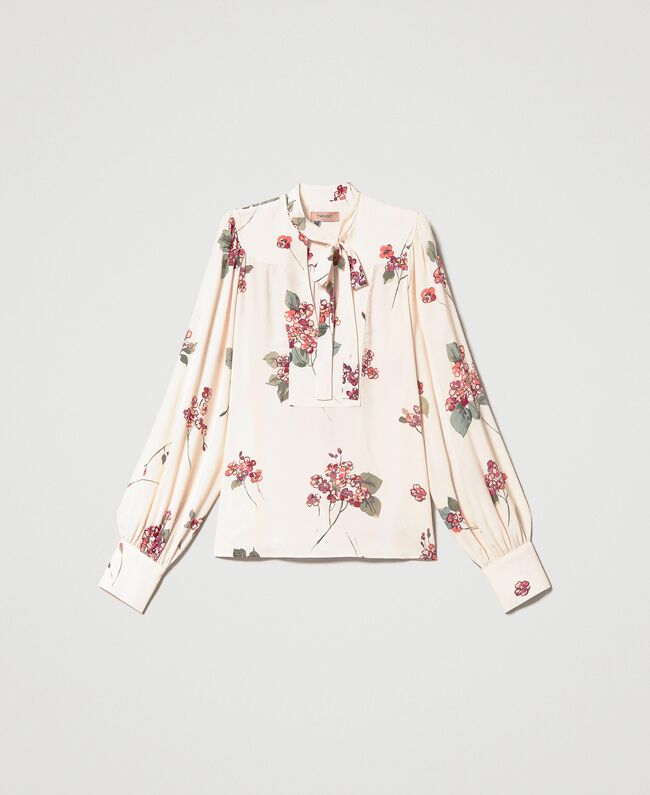 TWS-231TP2704 WHITE FLORAL BLOUSE