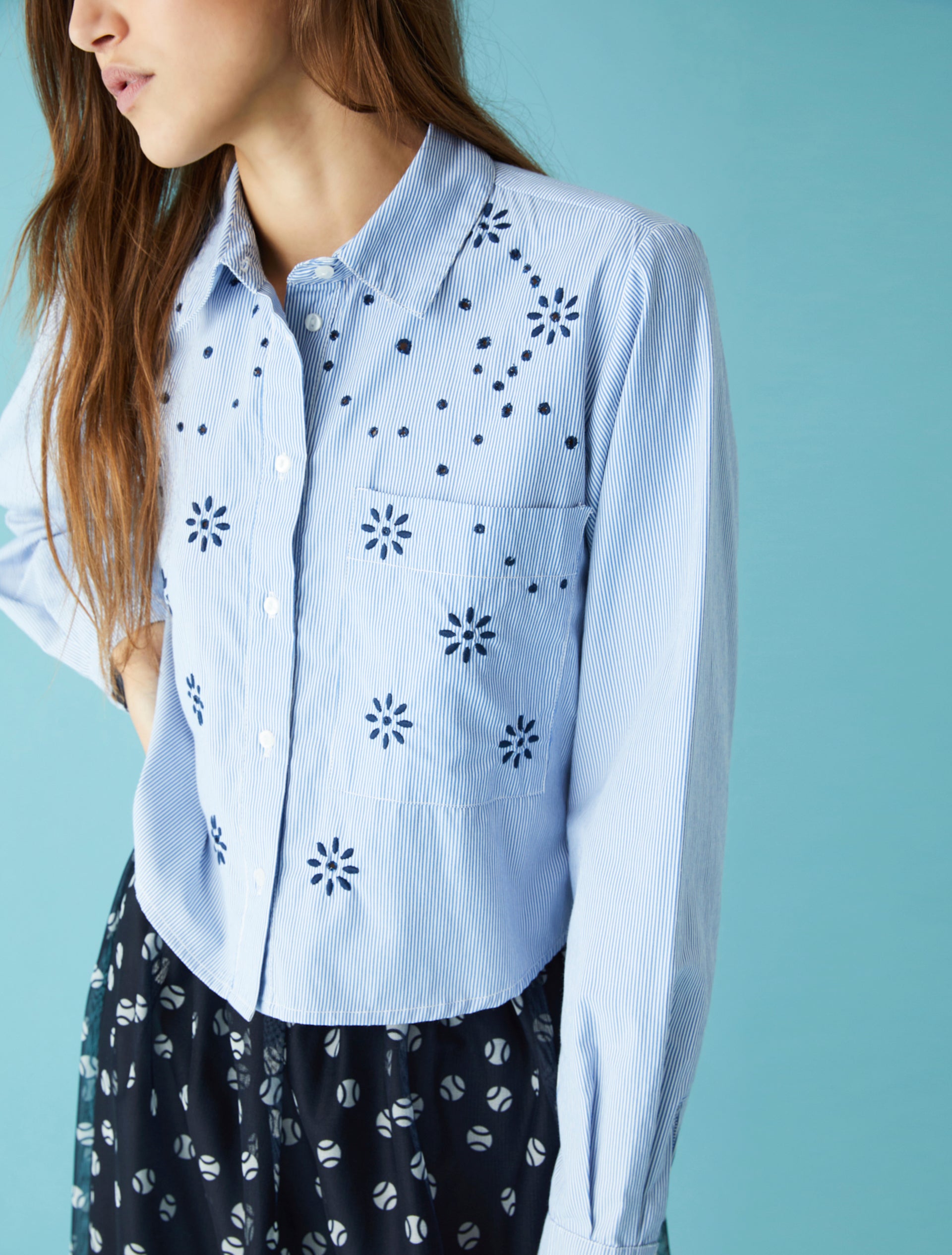 IBL-2371110431200 ACERBO BLUE SHIRT