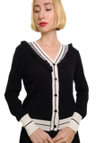 NCY-L62027 BLACK&WHITE CARDIGAN
