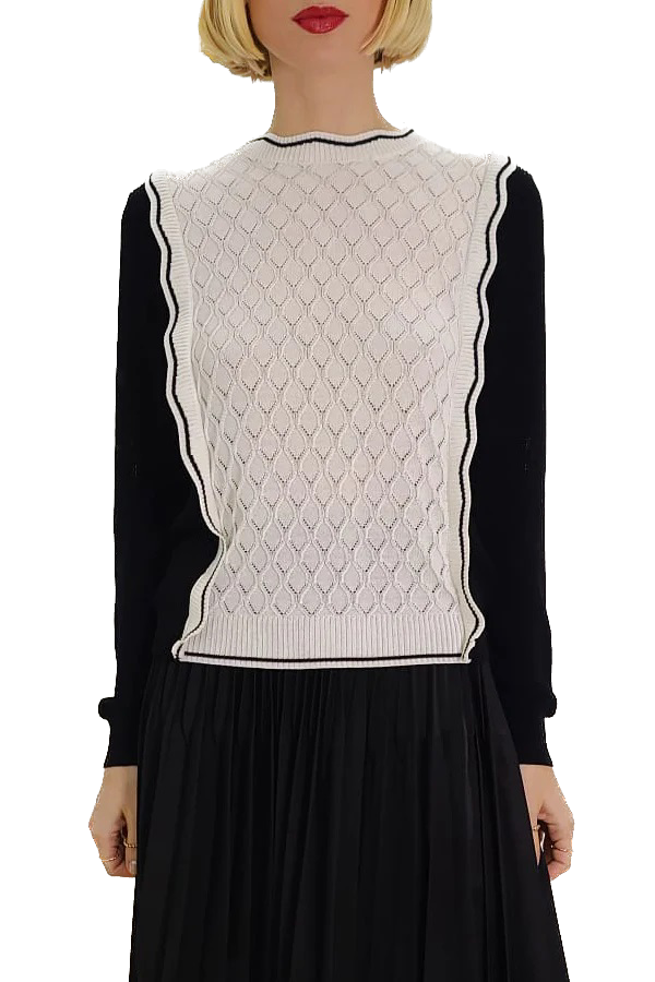 NCY-L62047 BLACK&WHITE TOP