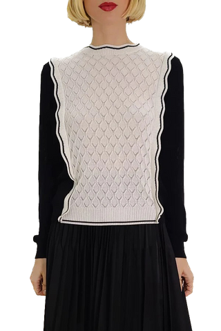 NCY-L62047 BLACK&WHITE TOP