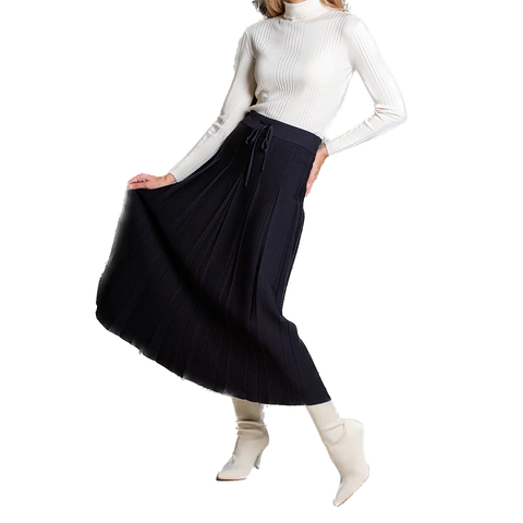 MUN-FRMN3098BK BLACK SKIRT MIDI