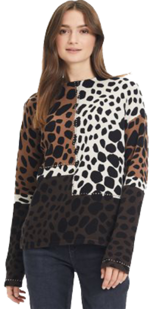 BTB-58921811 BROWN&BEIGE TOP