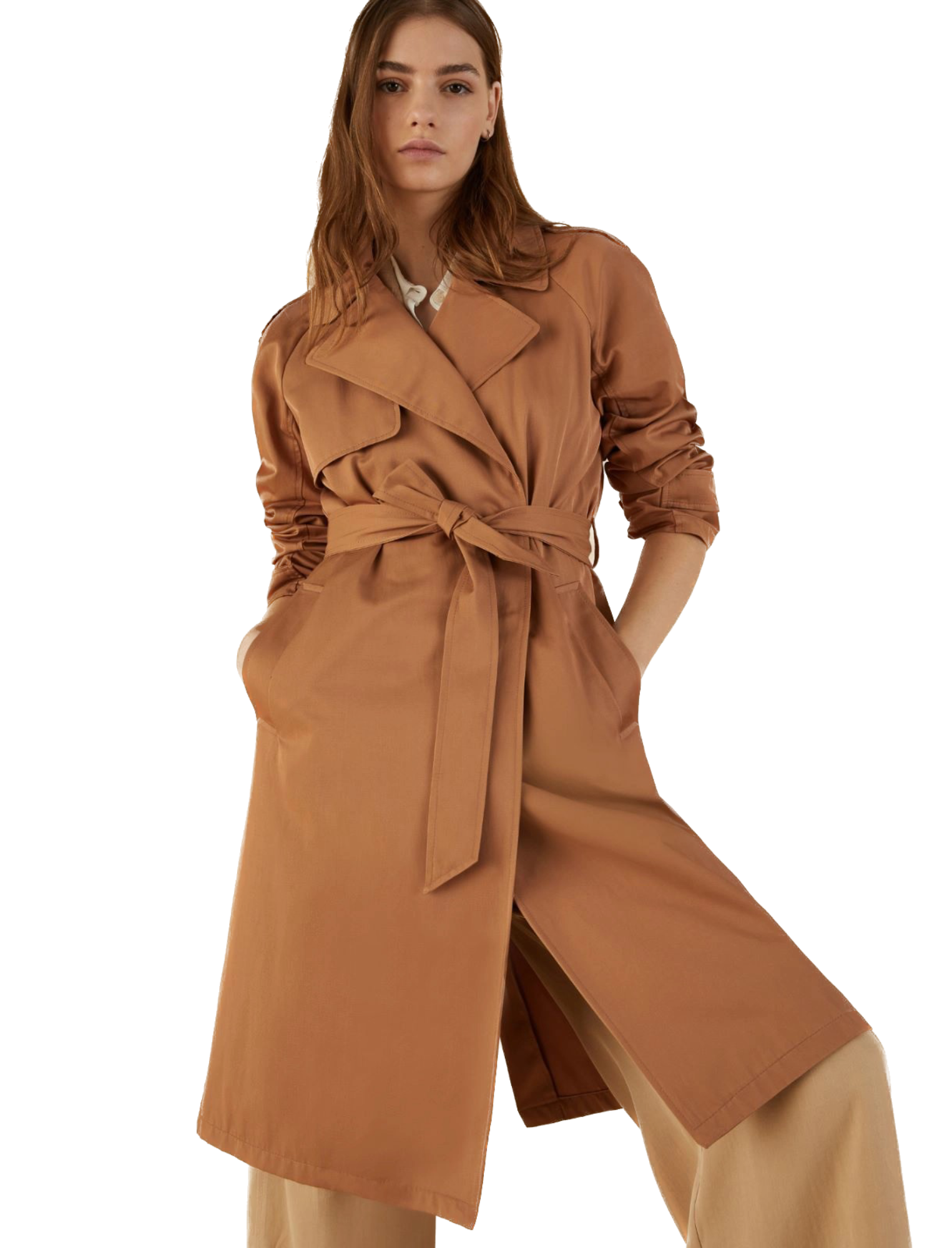 EBM-23502101352 SABATO CAMEL COAT