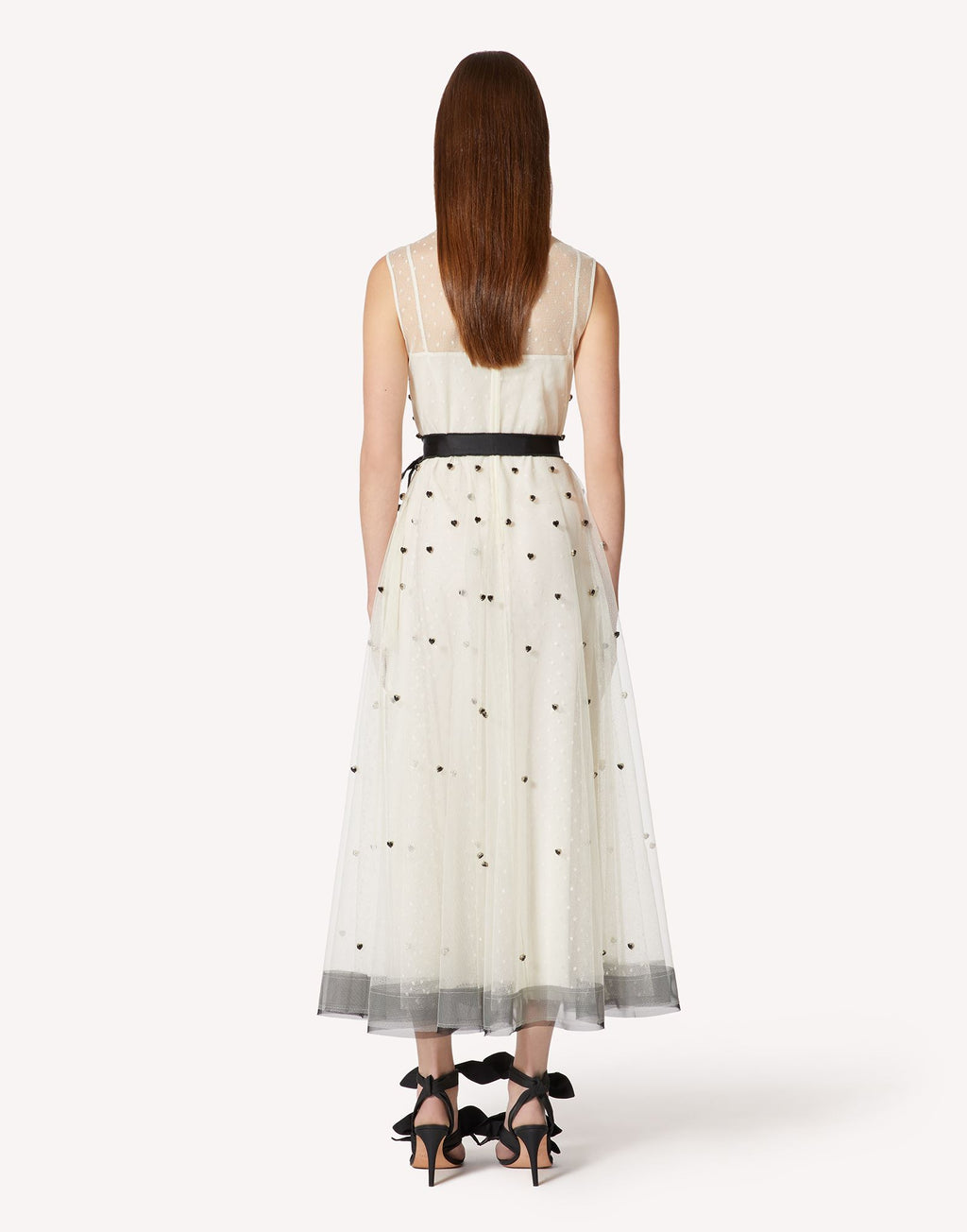RDV-2R3VA22V6S4 CREAM HEART STN DRESS