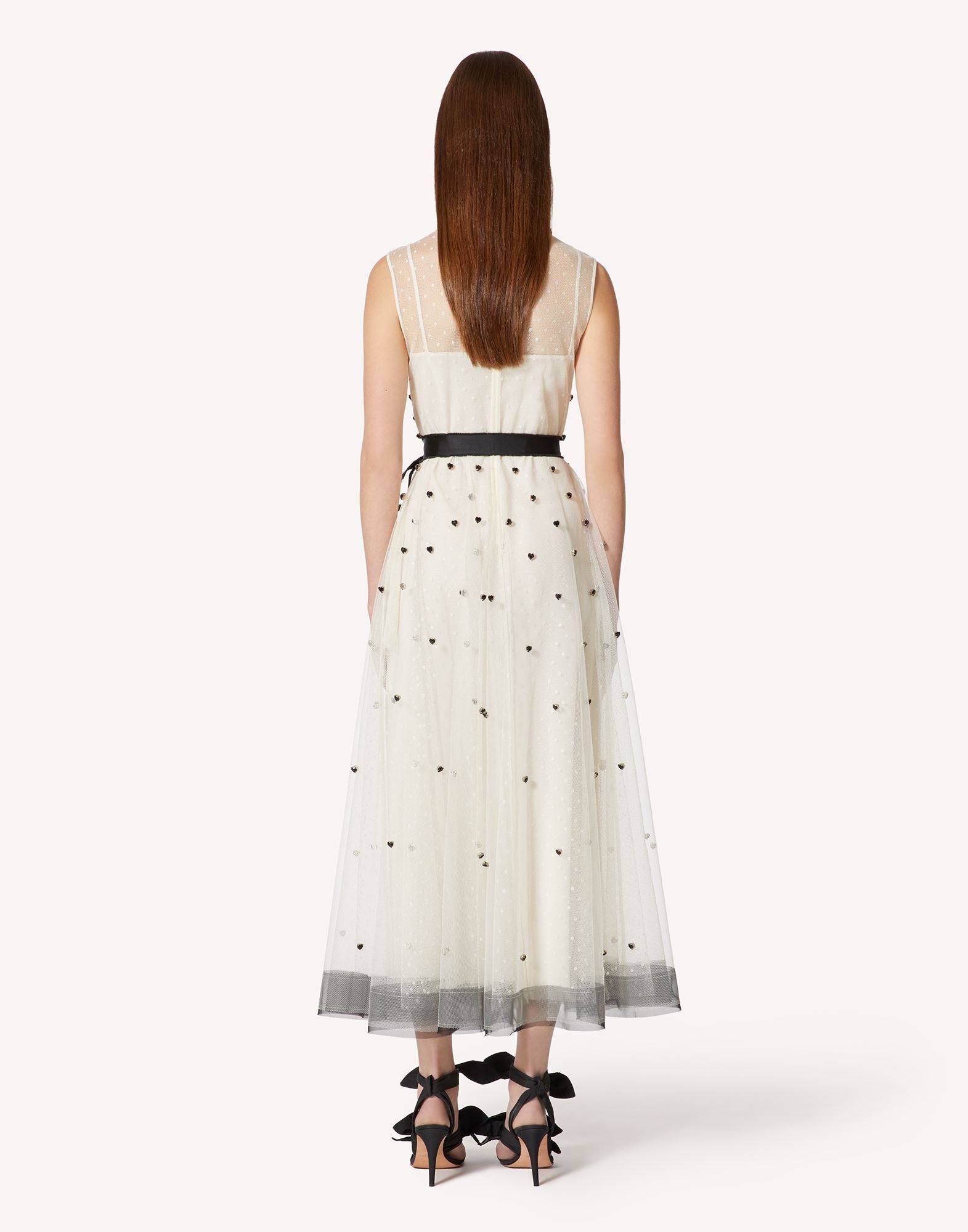 RDV-2R3VA22V6S4 CREAM HEART STN DRESS