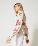 TWS-231TP2704 WHITE FLORAL BLOUSE