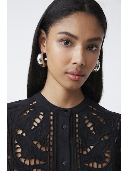 SUN-S23C07124 LONATA BLACK BLOUSE 0