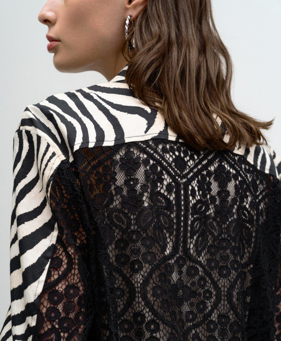 ACC-33-1033-571 BEIGE&BLACK BLAZER