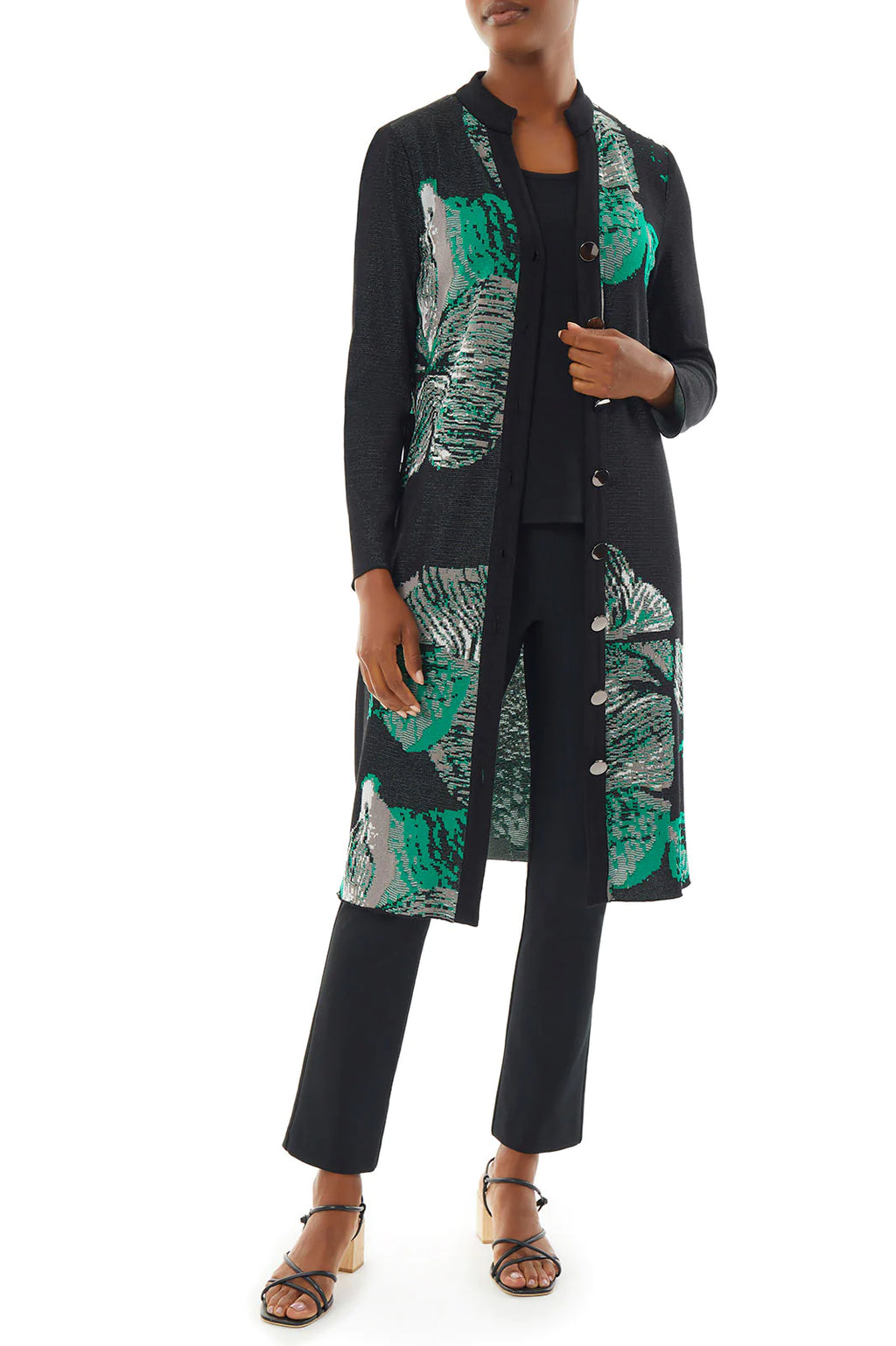 MGW-9907E BLACK&GREEN DRESS