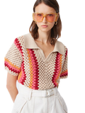 SUN-S23M0259 PERISOL BEIGE KNIT TOP