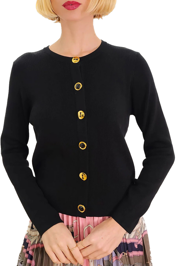 NCY-L62040 BLACK CARDIGAN
