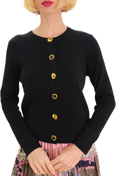 NCY-L62040 BLACK CARDIGAN