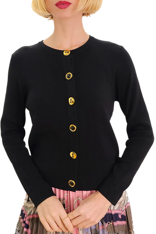NCY-L62040 BLACK CARDIGAN