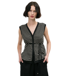 ACC-33-2156-638 BLACK&WHITE CARDIGAN