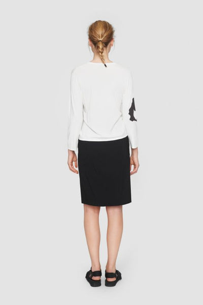 BKR-13398 WHITE FLOWER BLOUSE