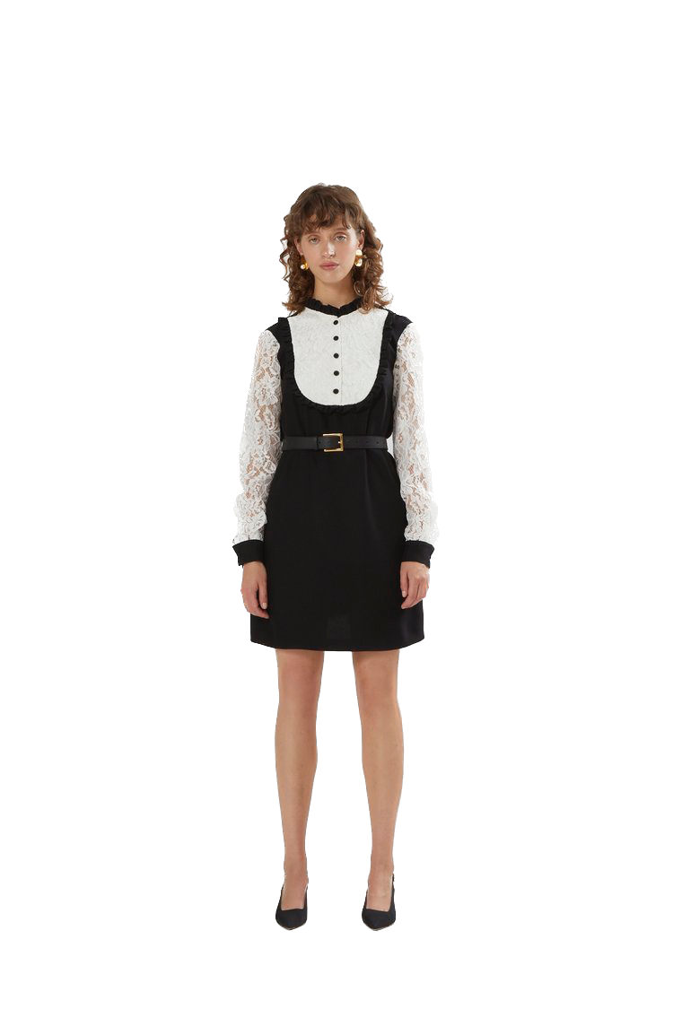 CTE-DS259 485-602 01-10 BLK&WHT DRESS