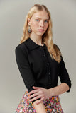 APP-23-250 BLACK KNIT BLOUSE