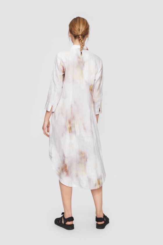 BKR-13547 GREY PRINT DRESS