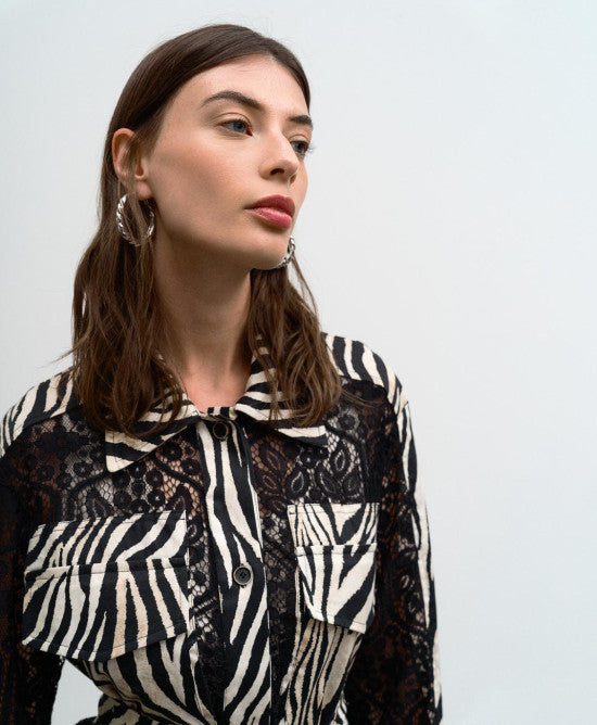 ACC-33-1033-571 BEIGE&BLACK BLAZER