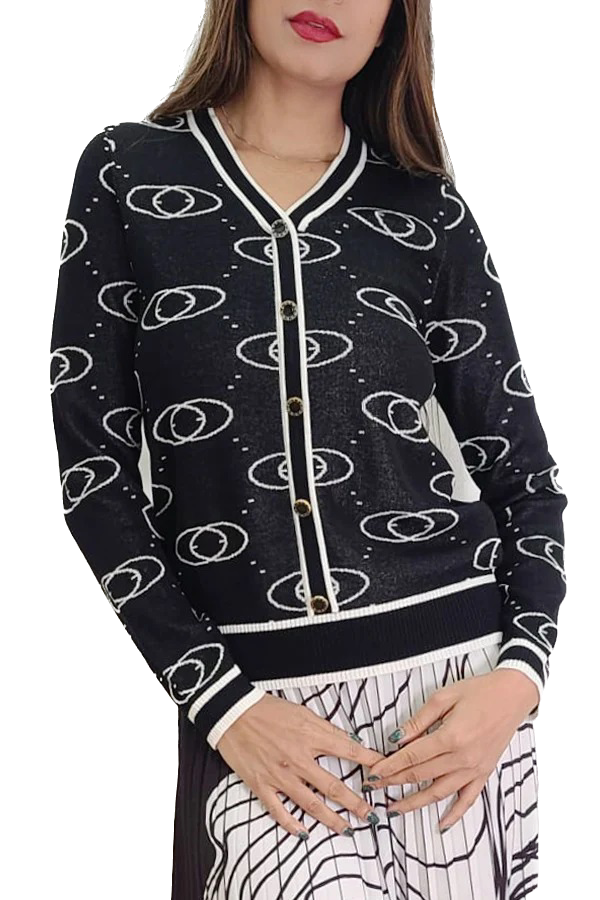 NCY-L62033 BLACK CARDIGAN