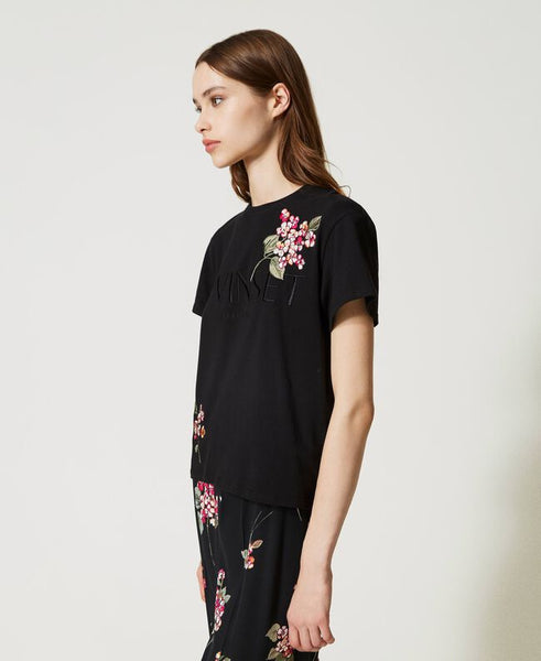 TWS-231TP2780 BLACK LOGO T-SHIRT