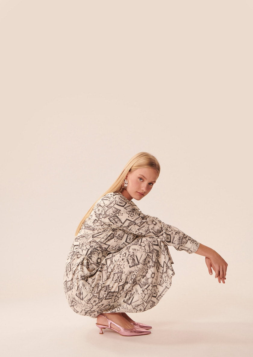 TAJ-TRROB08TR206 RACHELE PRINT DRESS