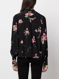 TWS-231TP2704 BLACK FLORAL BLOUSE