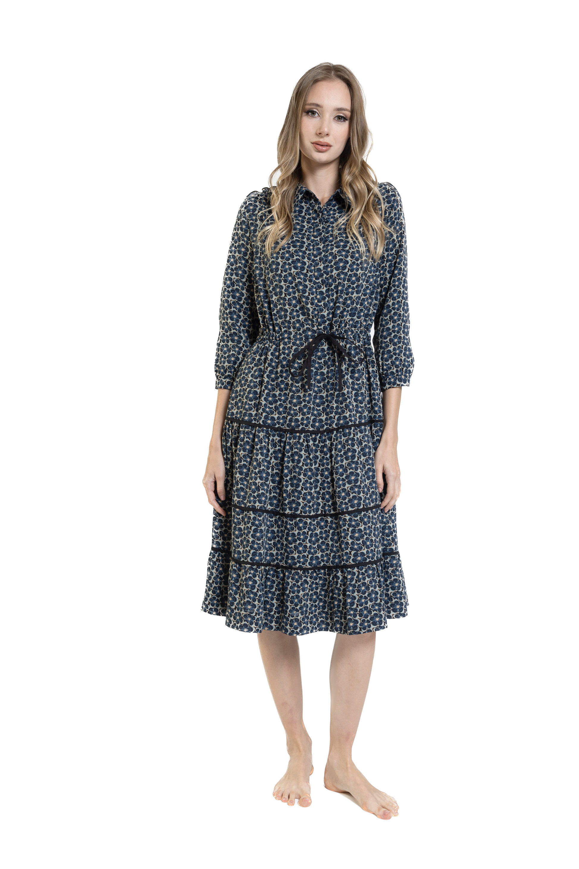 LUE-W23488-C BLUE DRESS
