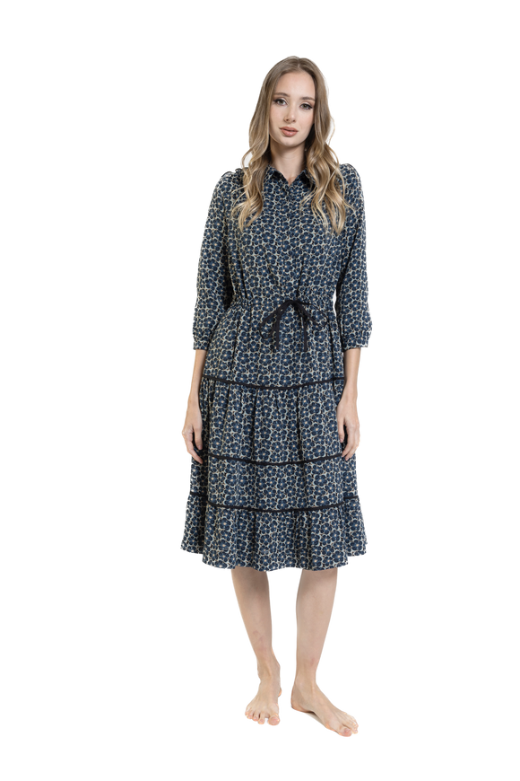 LUE-W23488-C BLUE DRESS