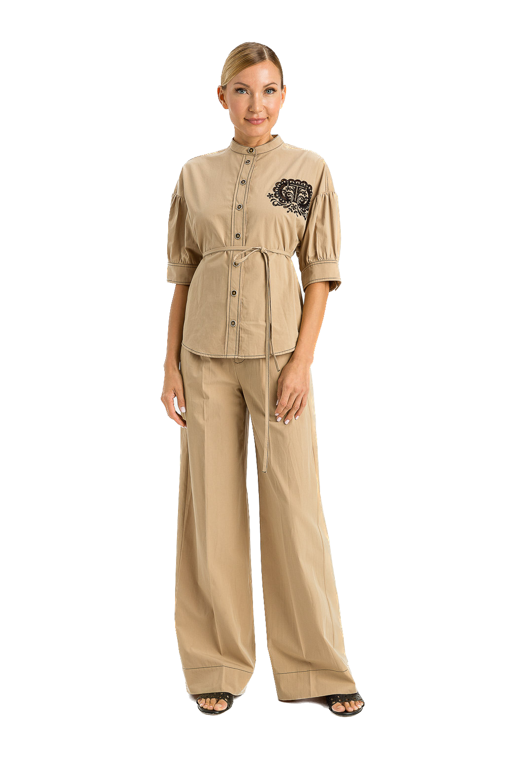 TWS-231TT2107 BEIGE BLOUSE