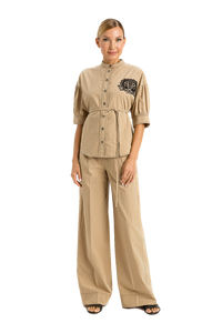 TWS-231TT2107 BEIGE BLOUSE