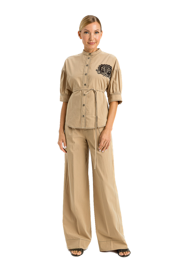TWS-231TT2107 BEIGE BLOUSE
