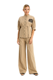TWS-231TT2107 BEIGE BLOUSE